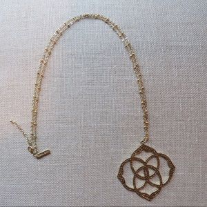 Kendra Scott Betty Gold Logo Pendant Necklace